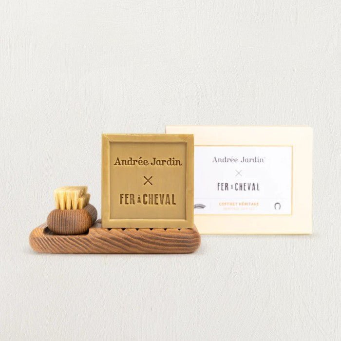 Croffret Bath Soap & Brush Heritage Gift Set - Tampa Home & Garden Store