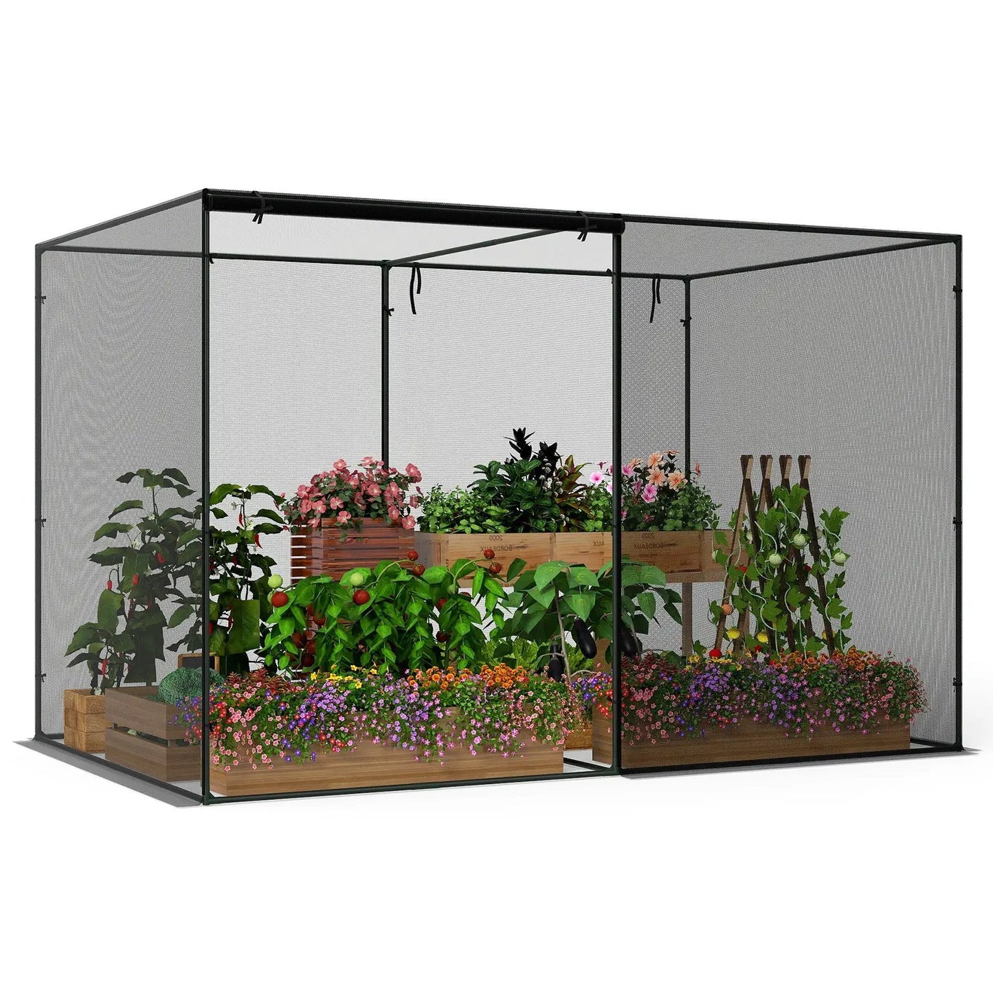Crop Cage with 6 Ground Nails for Garden Plants
