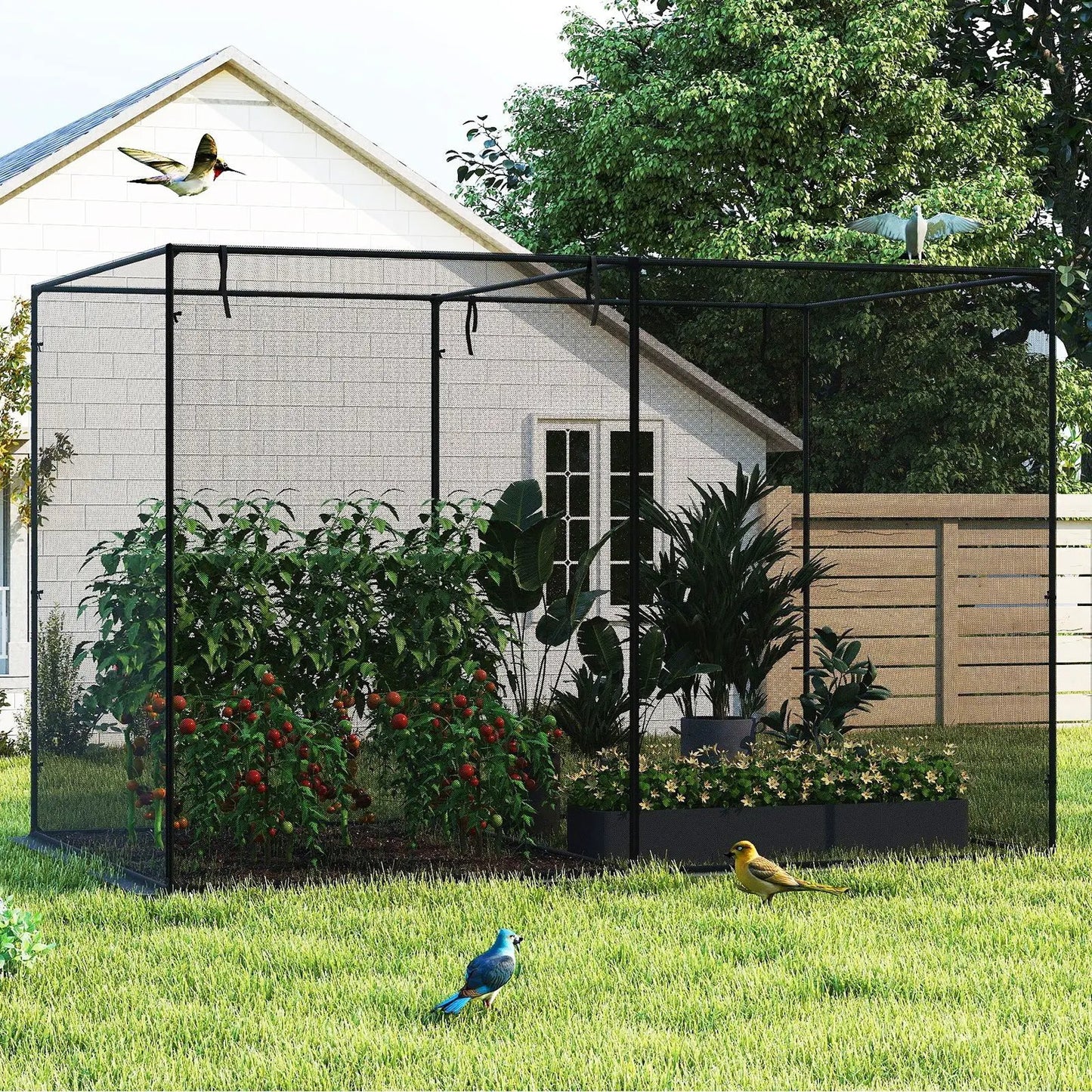 Crop Cage with 6 Ground Nails for Garden Plants