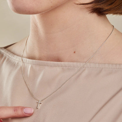 Cross Necklace Sterling Silver with chain by ALEX AND ANI on Tampa Home & Garden Store