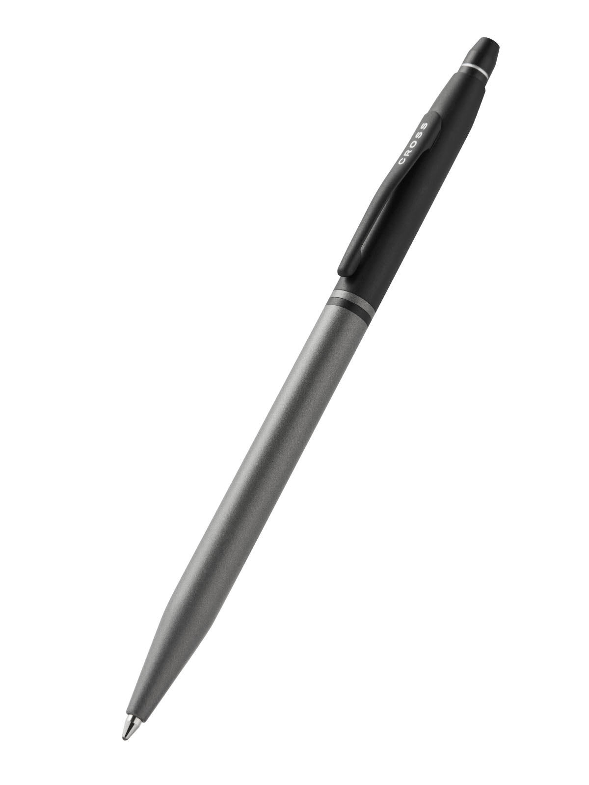 Cross Click Tuxedo Satin Metallic Gray Ballpoint Pen with metallic body on Tampa Home & Garden Store