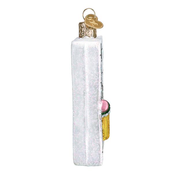 Crossword Puzzle  Glass Ornament - Tampa Home & Garden Store
