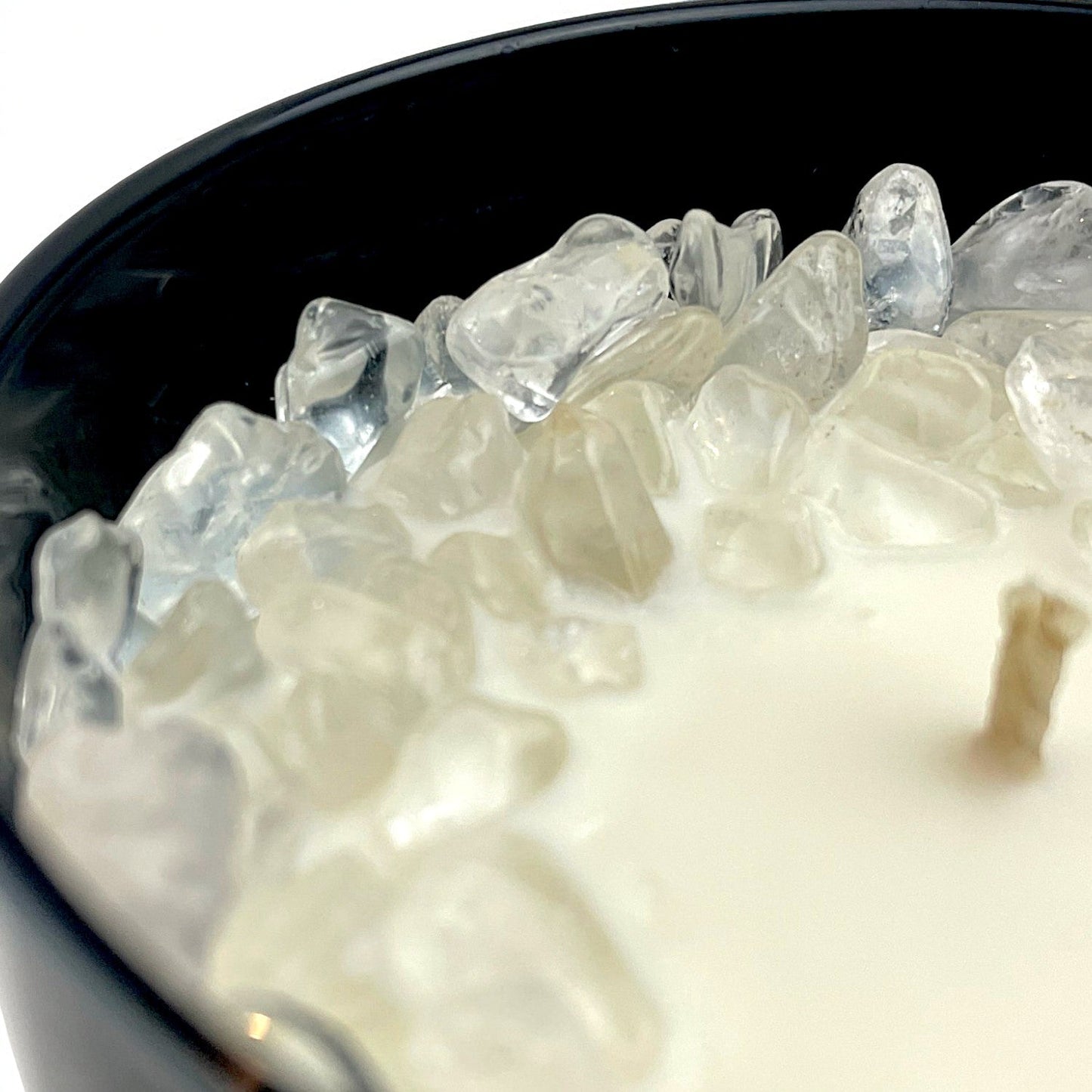 Crown Chakra Crystal Candle with Crystal Quartz | Coconut-Soy Wax Candle, 9oz - Tampa Home & Garden Store
