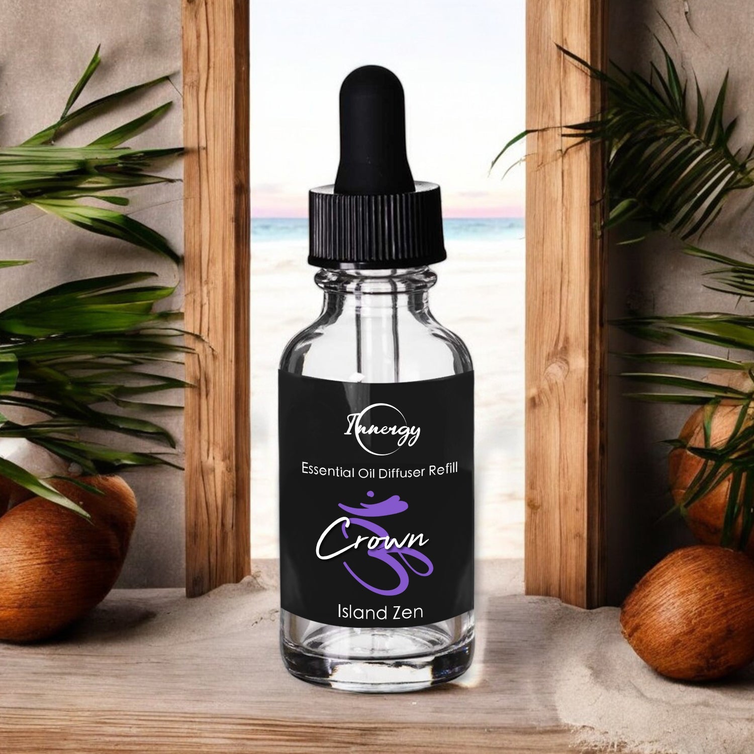 Crown Chakra Crystal-Enhanced Oil Diffuser, Car Air Freshener, 8ml - Tampa Home & Garden Store