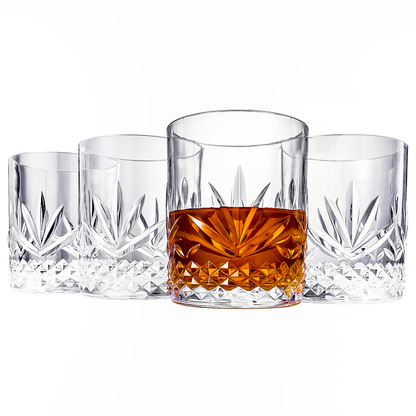 Onix Unbreakable Acrylic Lowball Glass Set of 4