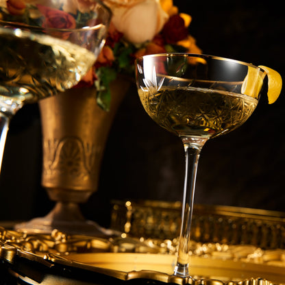 Basilica Champagne Coupe Glassware Set of Two
