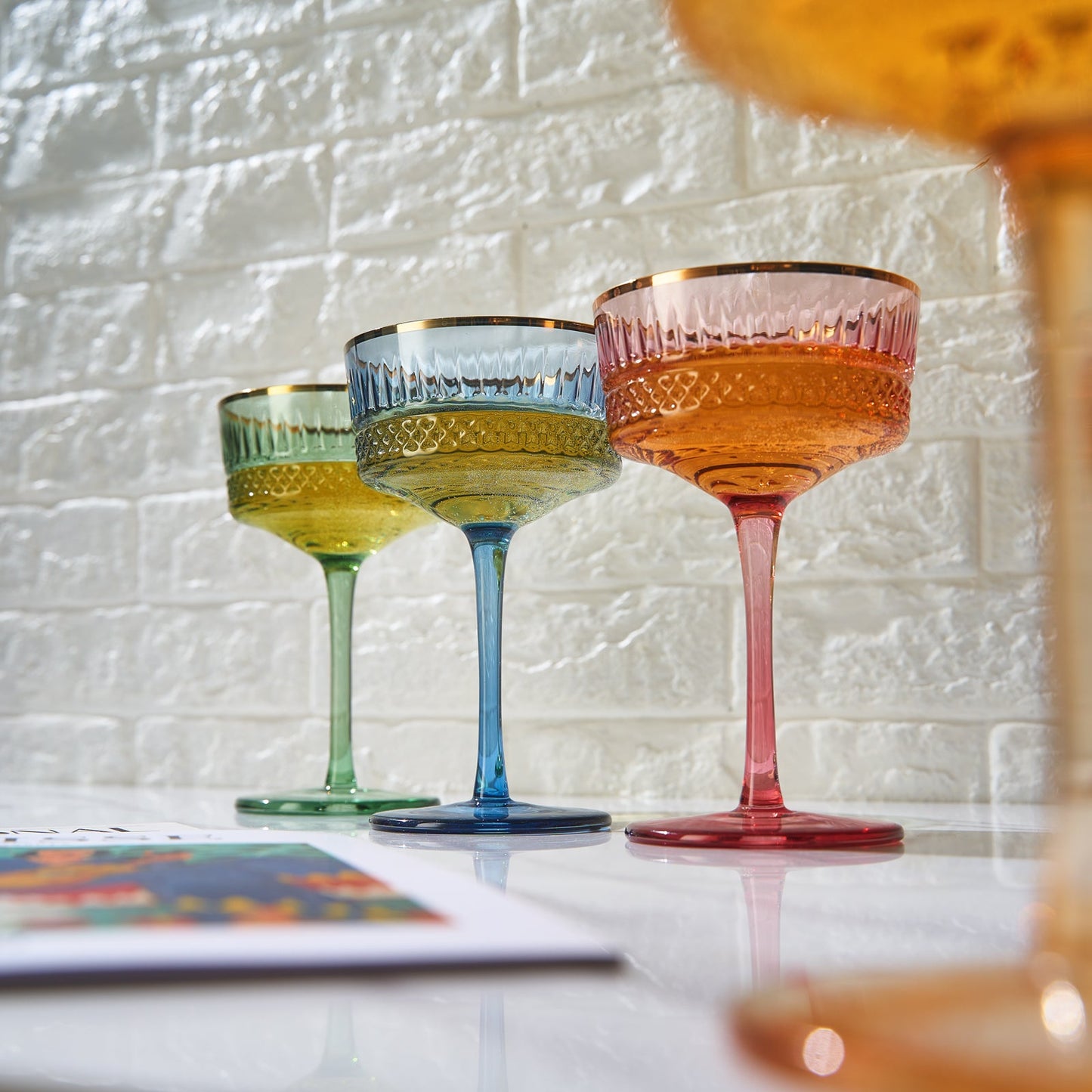 Duomo Champagne Coupe Glassware Set of Four