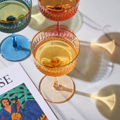 Duomo Champagne Coupe Glassware Set of Four