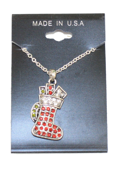 Crystal Stocking Necklace - Tampa Home & Garden Store