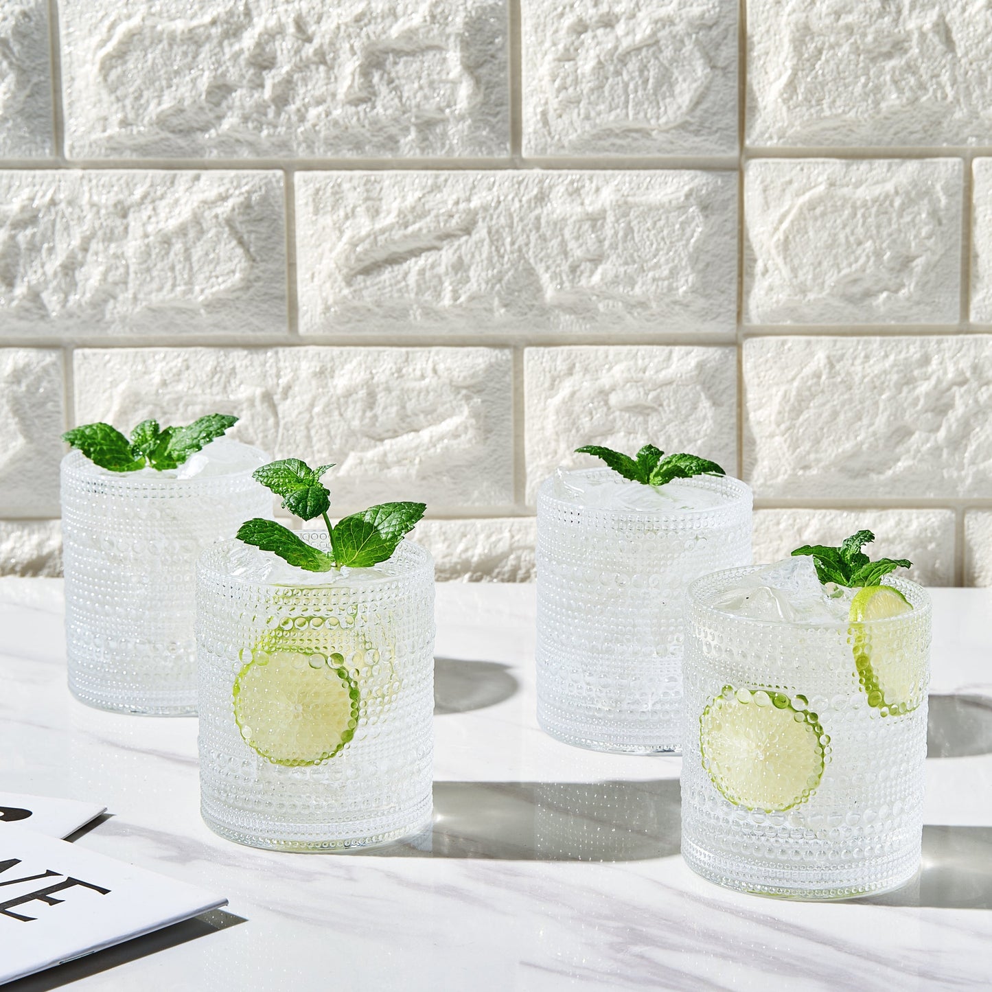 Barcelona Acrylic Lowball Whiskey Glass Set Of 4