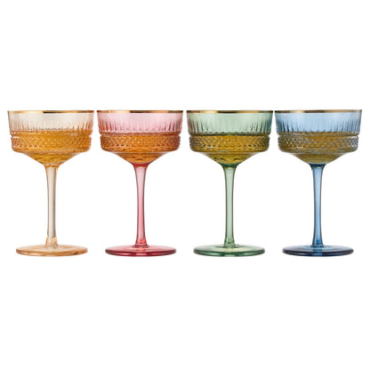 Duomo Champagne Coupe Glassware Set of Four
