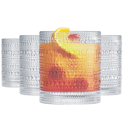 Barcelona Acrylic Lowball Whiskey Glass Set Of 4