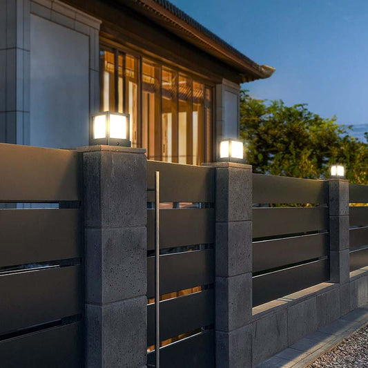 Cube-1000 Outdoor Landscape / Post-Cap Solar Light | Dusk to Dawn - Tampa Home & Garden Store