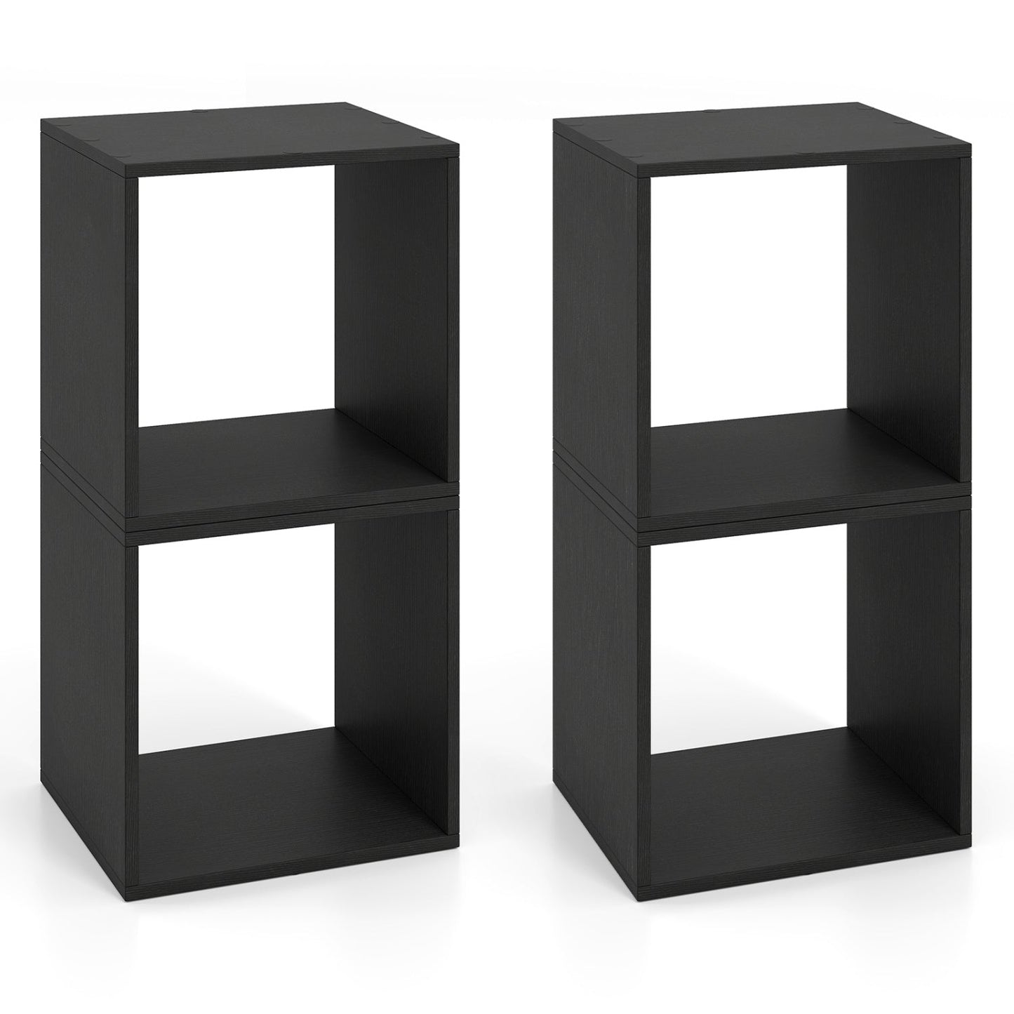 Cube Storage Organizer set of 2 in black DirectDeals modular bookcase on Tampa Home & Garden Store