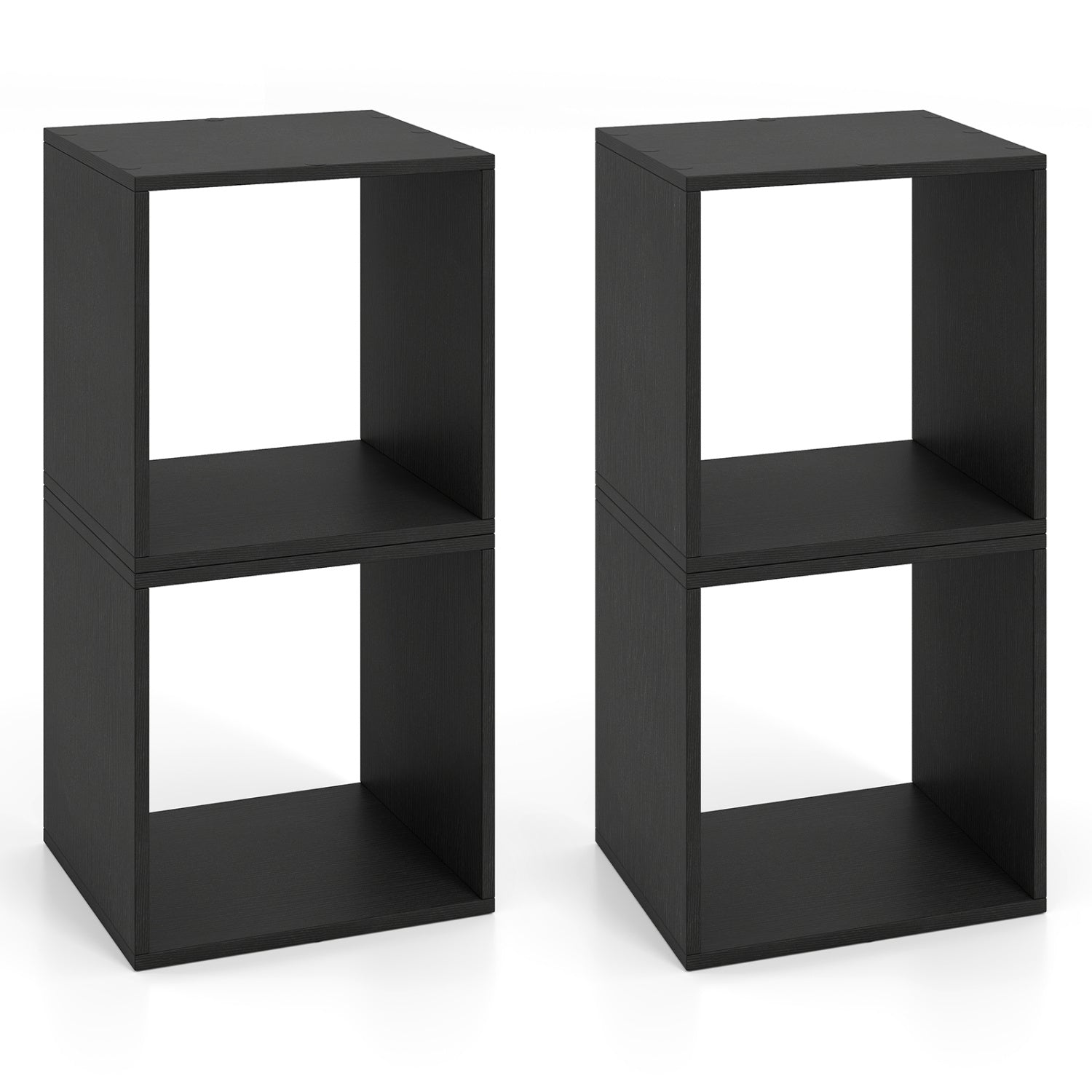 Cube Storage Organizer set of 2 in black DirectDeals modular bookcase on Tampa Home & Garden Store