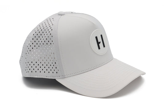 Curved White Havoc Hat - Tampa Home & Garden Store