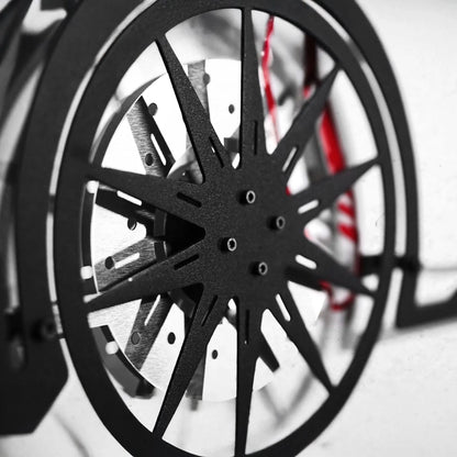 Custom Car Metal Wall Art with Spinning Wheels, Personalized Car Design, Custom Auto Gift for Men, Garage Decor, Your Car Line Art-KAFMEKA048 - Tampa Home & Garden Store