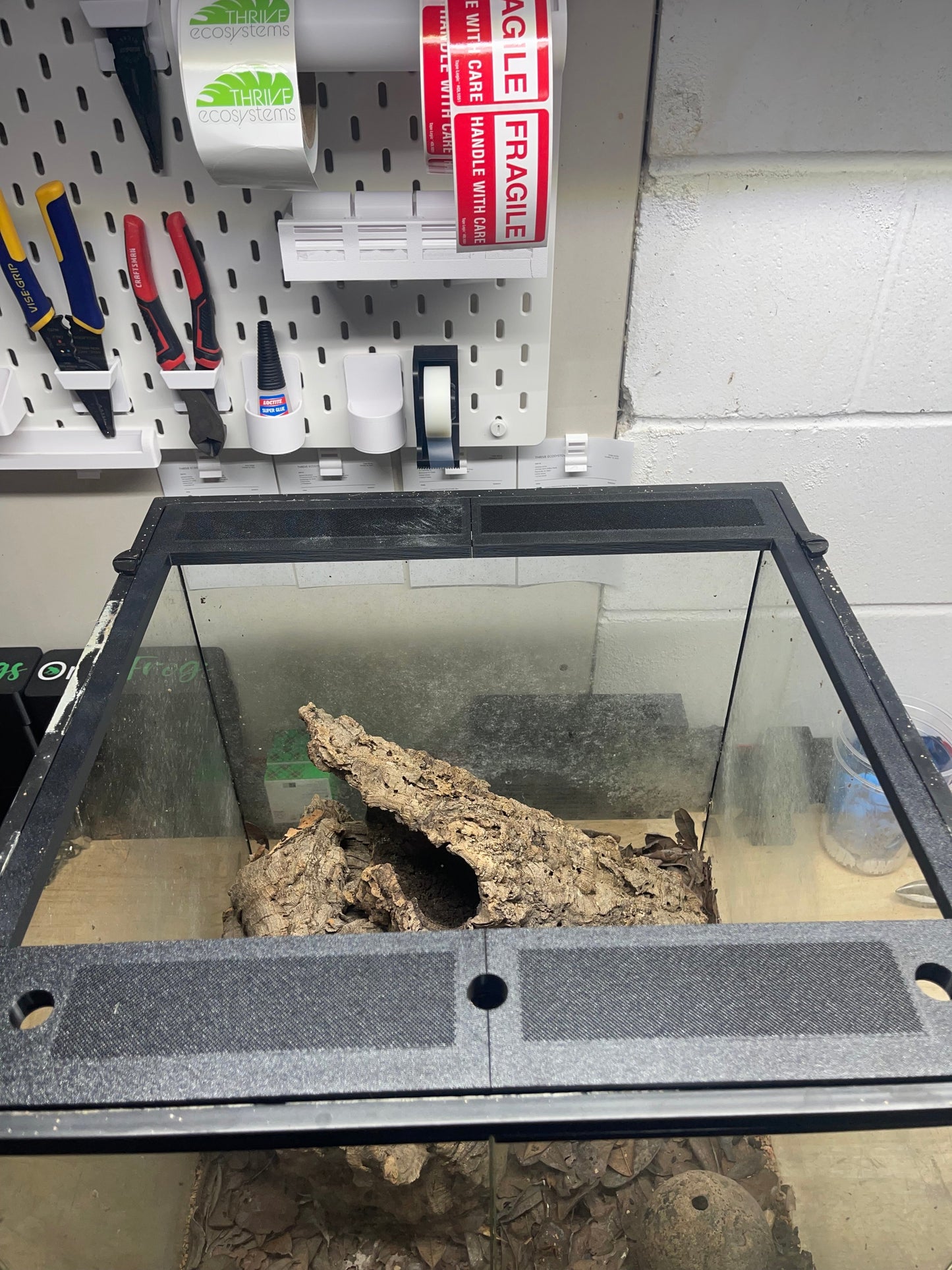 Custom Replacement Top for 18" Exo Terra Terrariums – Humidity Retaining with Fly-Proof Ventilation - Tampa Home & Garden Store