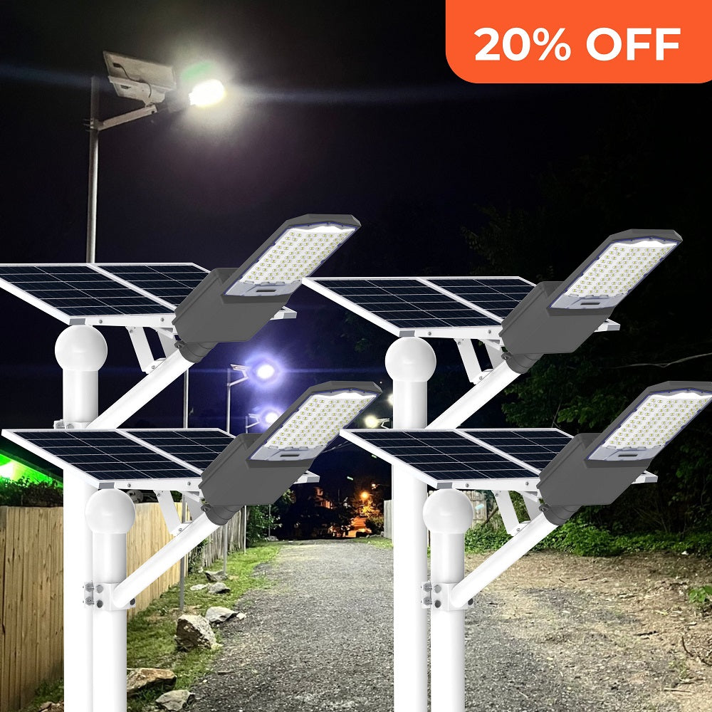 1200W 1500W Solar Parking lot Light -40000lumens