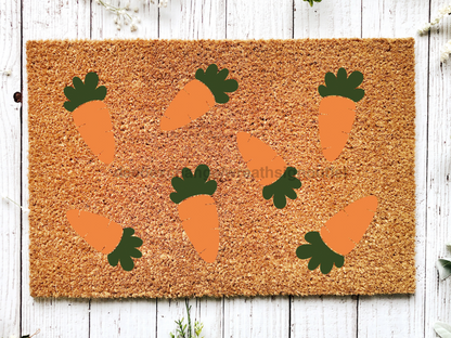 Cute Carrot Doormat Carrots Doormat | Easter Carrot Door Mat - Tampa Home & Garden Store