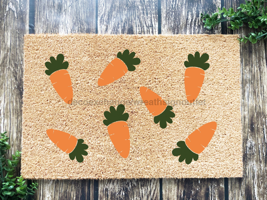 Cute Carrot Doormat Carrots Doormat | Easter Carrot Door Mat - Tampa Home & Garden Store