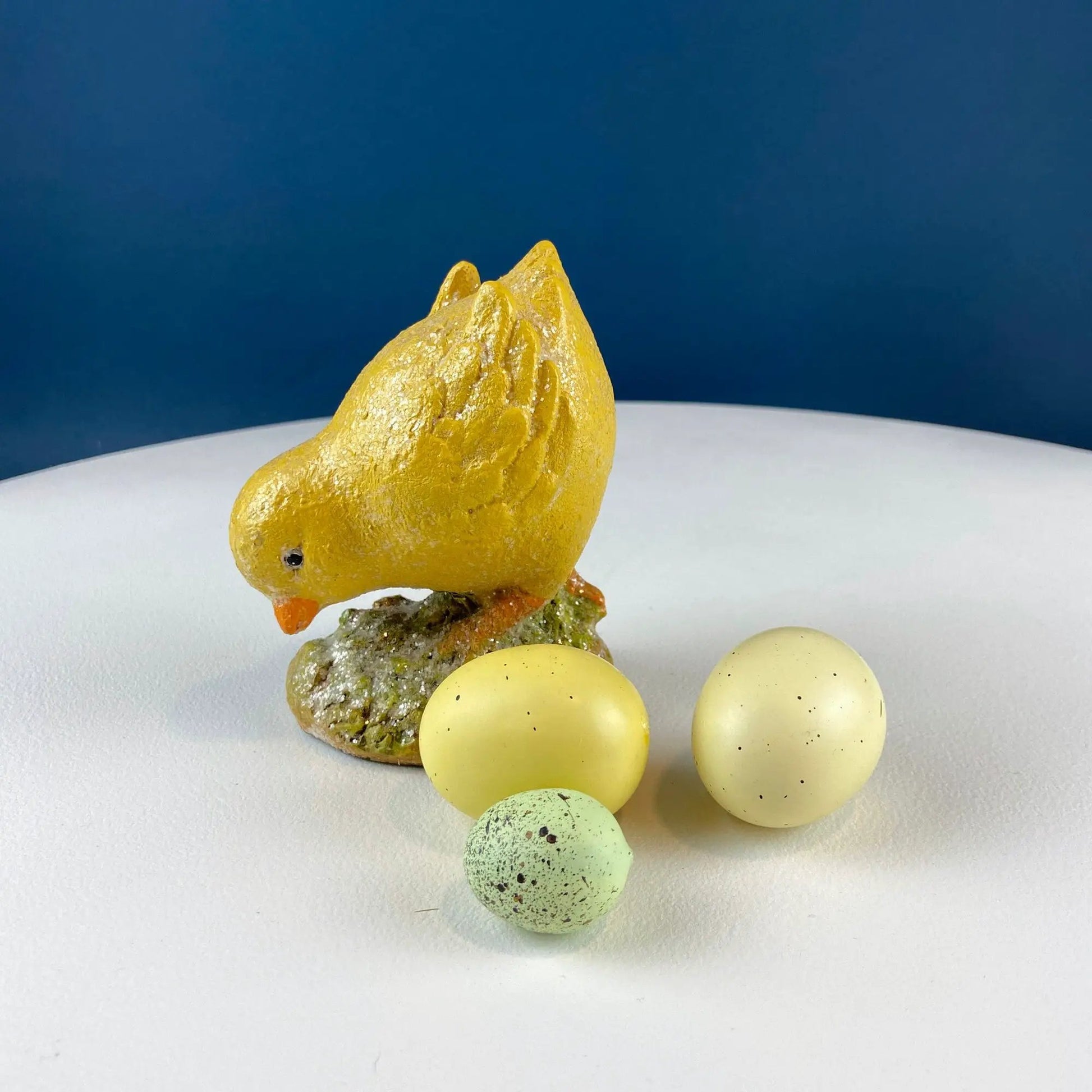 Cute plump yellow baby chick figurine Easter decor by Anything Discovered on Tampa Home & Garden Store