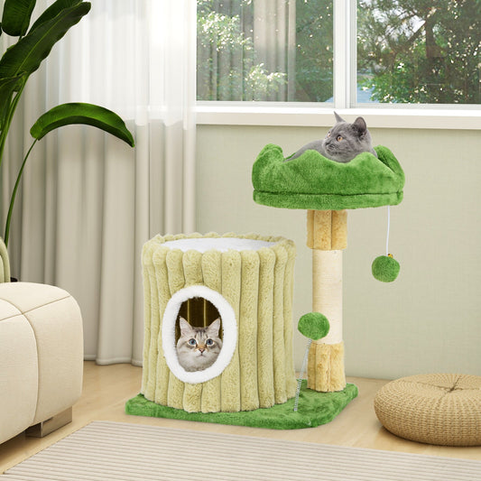 Cute Cat Tree with Sisal Scratching Posts and Dangling Ball - Tampa Home & Garden Store