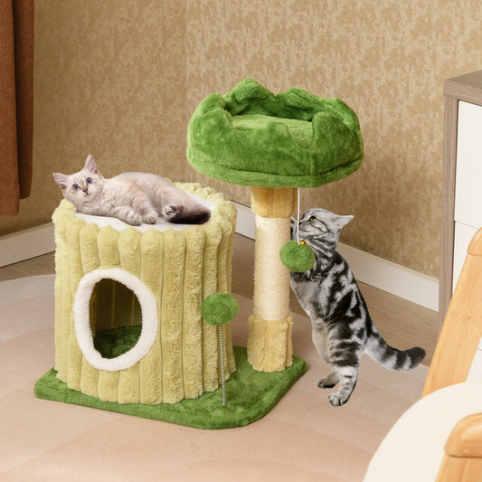 Cute Cat Tree with Sisal Scratching Posts and Dangling Ball - Tampa Home & Garden Store