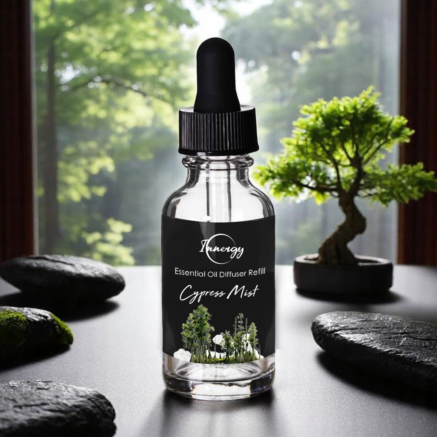 Cypress Mist Crystal-Enhanced Oil Diffuser, Car Air Freshener, 8ml - Tampa Home & Garden Store