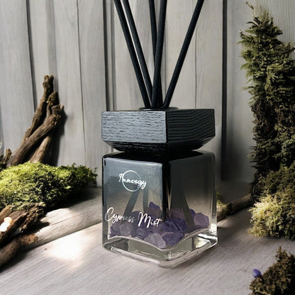 Cypress Mist Crystal-Enhanced Reed Oil Diffuser, 100ml - Tampa Home & Garden Store