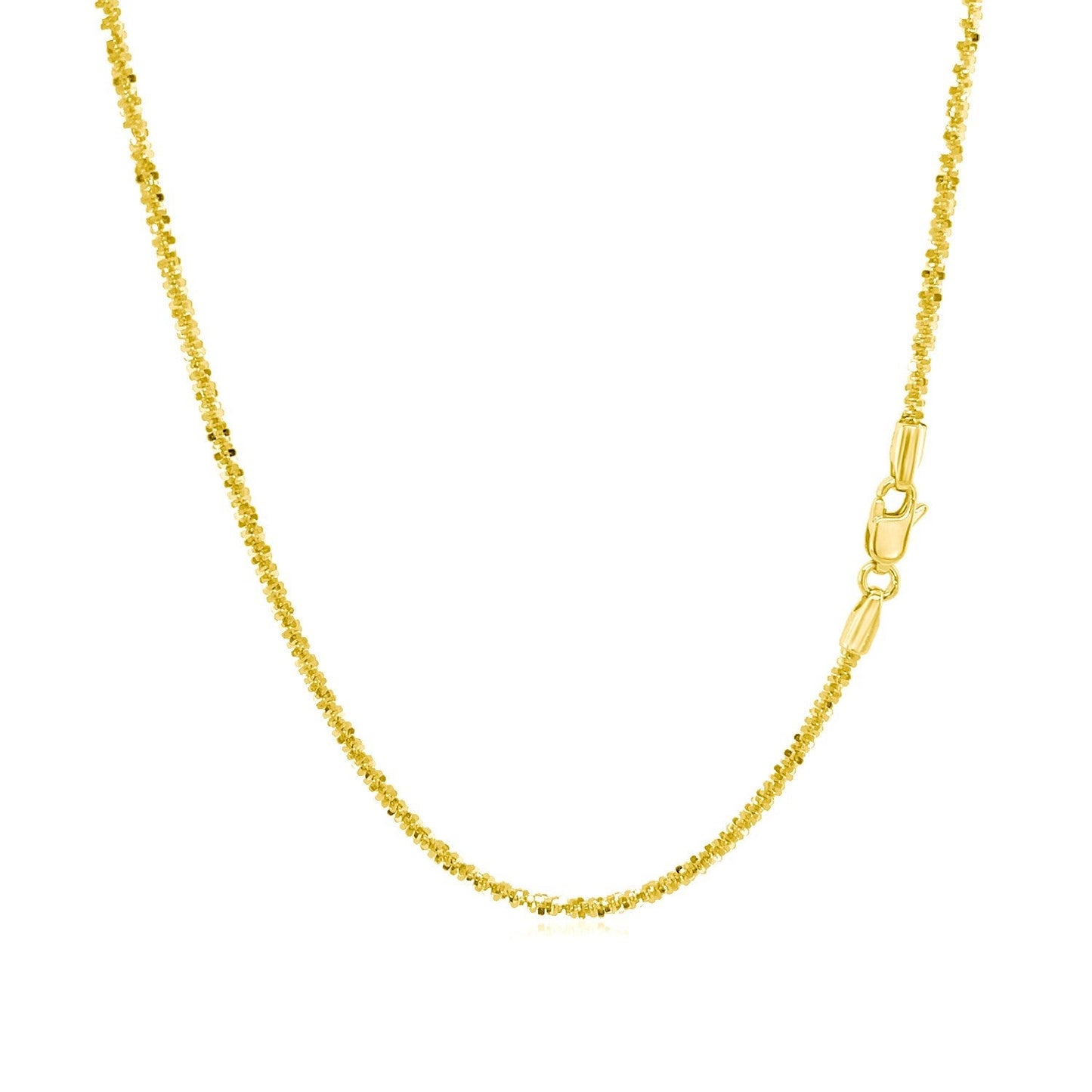 14k yellow gold sparkle chain necklace 1.5mm with lobster clasp by Bids.com on Tampa Home & Garden Store