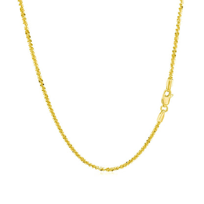 14k yellow gold sparkle chain necklace 1.5mm with lobster clasp by Bids.com on Tampa Home & Garden Store
