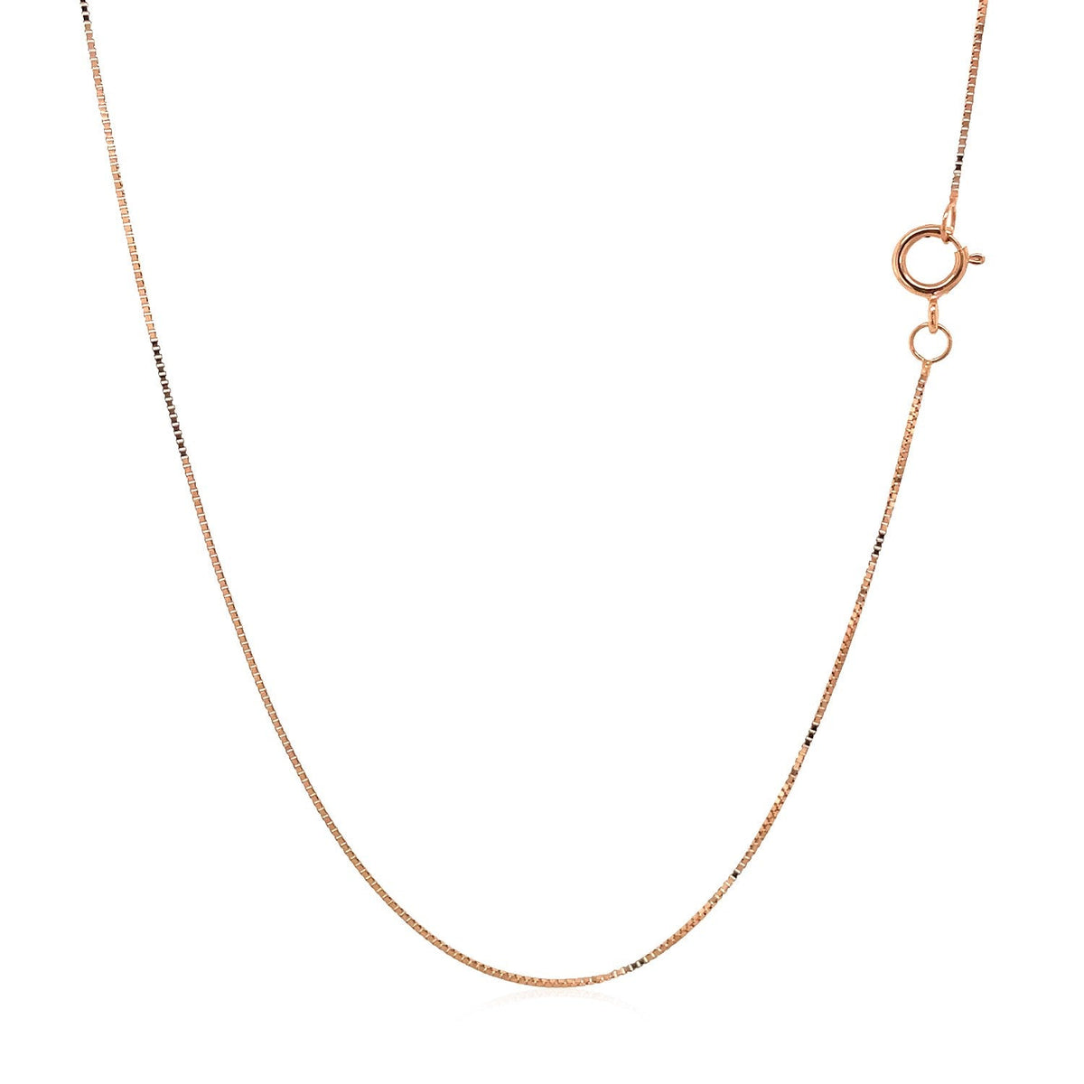 14k rose gold classic box chain necklace 0.45mm Bids.com on Tampa Home & Garden Store
