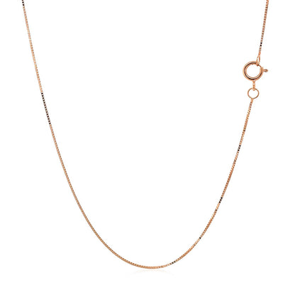 14k rose gold classic box chain necklace 0.45mm Bids.com on Tampa Home & Garden Store