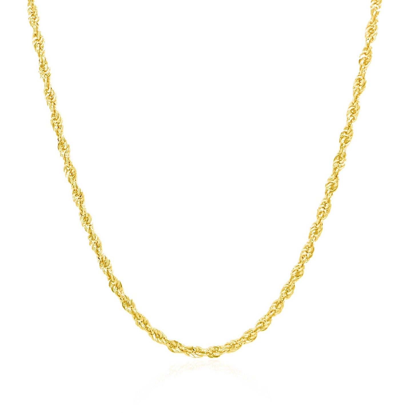 2.0mm 14k Yellow Gold Light Rope Chain Necklace by Bids.com on Tampa Home & Garden Store