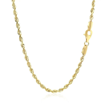 2.75mm 10k yellow gold solid diamond-cut rope chain necklace by Bids.com on Tampa Home & Garden Store