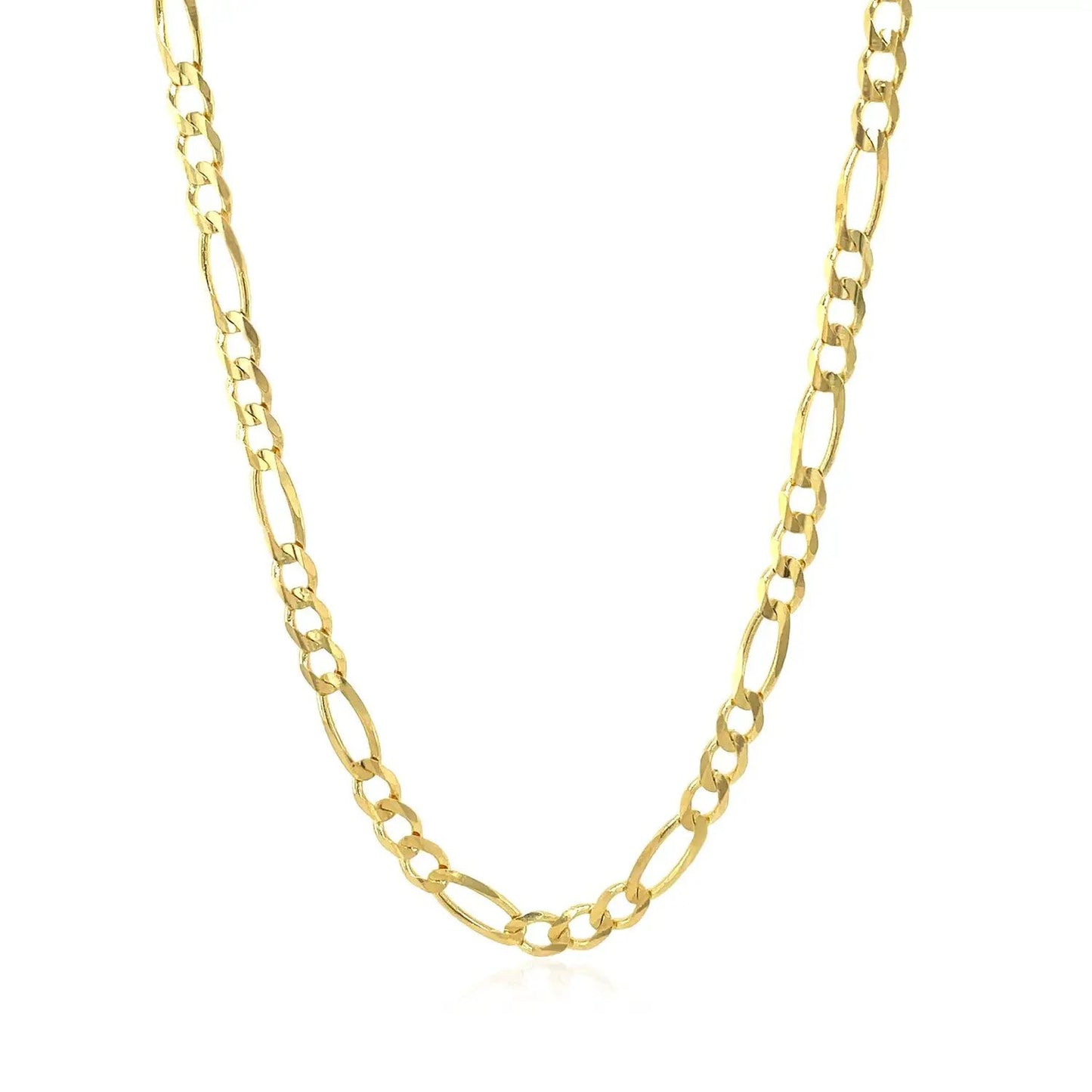 3.8mm 14k yellow gold solid Figaro chain necklace Bids.com on Tampa Home & Garden Store