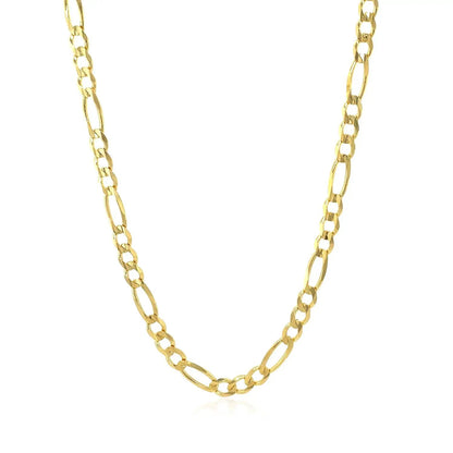 3.8mm 14k yellow gold solid Figaro chain necklace Bids.com on Tampa Home & Garden Store