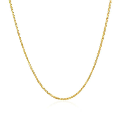 14k Yellow Gold Round Chain Necklace 1.2mm delicate rope chain on Tampa Home & Garden Store