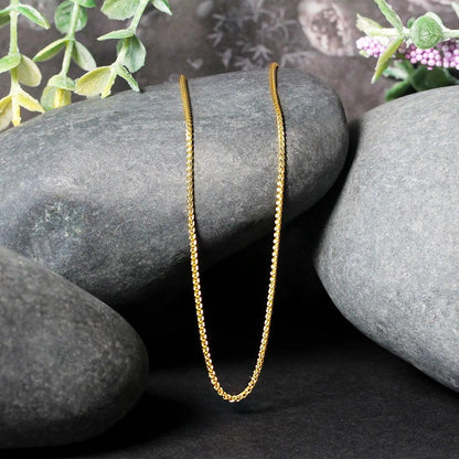 14k yellow gold round chain necklace 1.2mm by Bids.com on Tampa Home & Garden Store