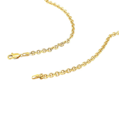 4.0mm 14k yellow gold diamond-cut cable link necklace with lobster clasp Bids.com on Tampa Home & Garden Store