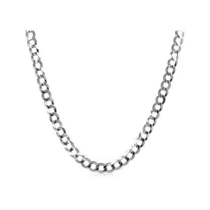 Necklace 2.6mm 14k white gold solid curb chain by Bids.com on Tampa Home & Garden Store