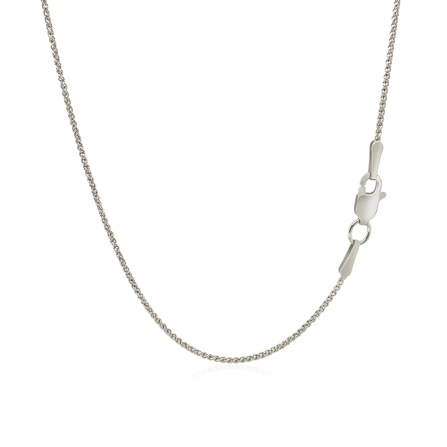 10k white gold wheat chain necklace 1.0mm by Bids.com with delicate links on Tampa Home & Garden Store