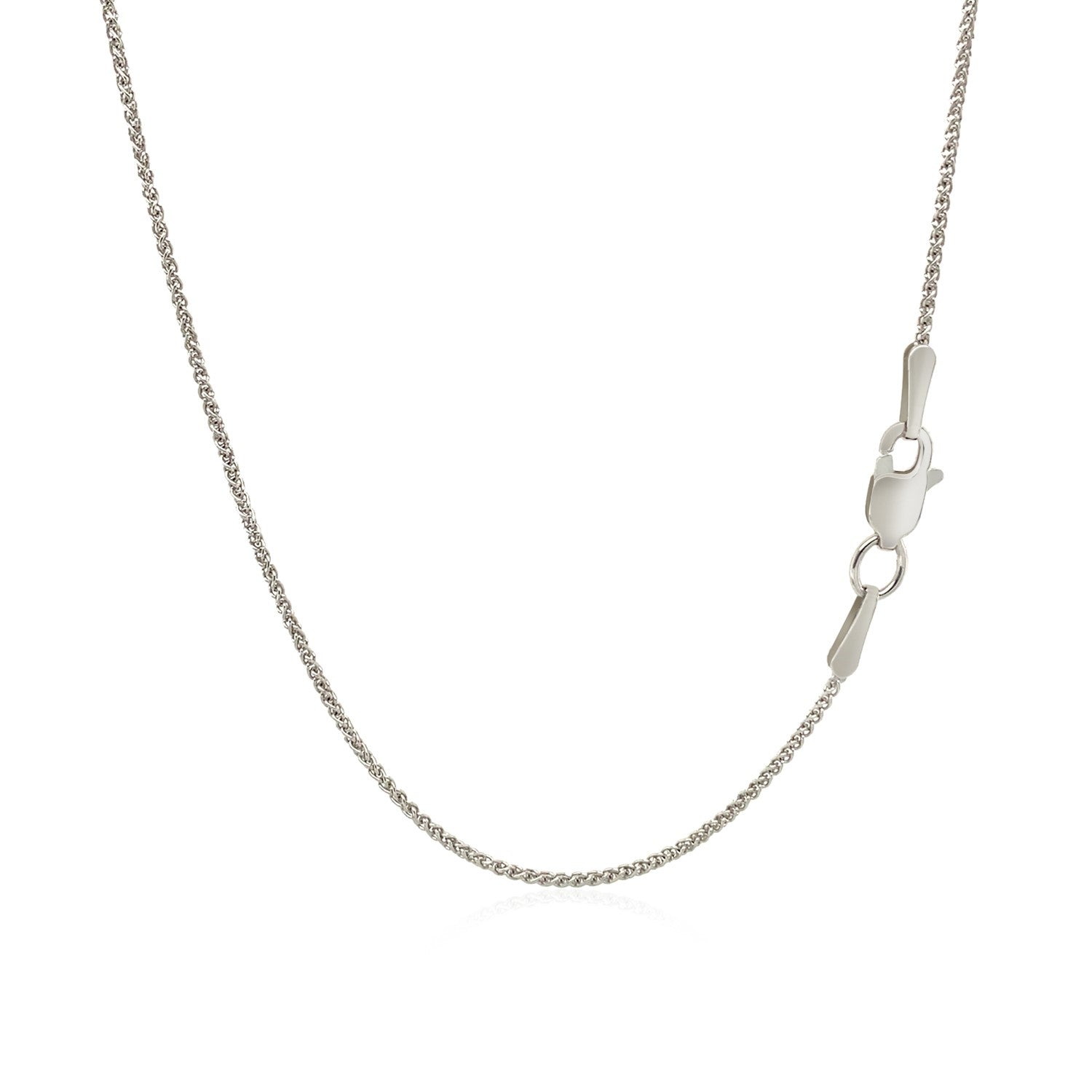 10k white gold wheat chain necklace 1.0mm by Bids.com with delicate links on Tampa Home & Garden Store