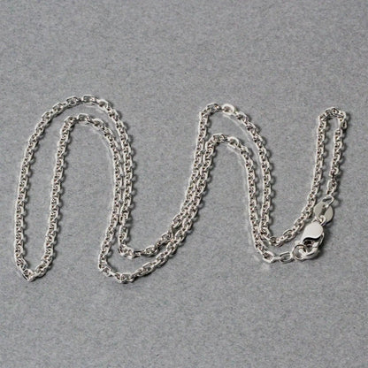 Three 14k white gold diamond-cut cable link chain necklaces 1.8mm by Bids.com on Tampa Home & Garden Store