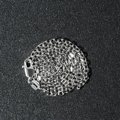 14k white gold diamond-cut cable chain necklace 1.8mm with lobster clasp on Tampa Home & Garden Store