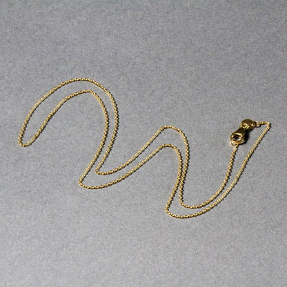 14k yellow gold oval cable link necklace, 0.97 mm, by Bids.com on Tampa Home & Garden Store
