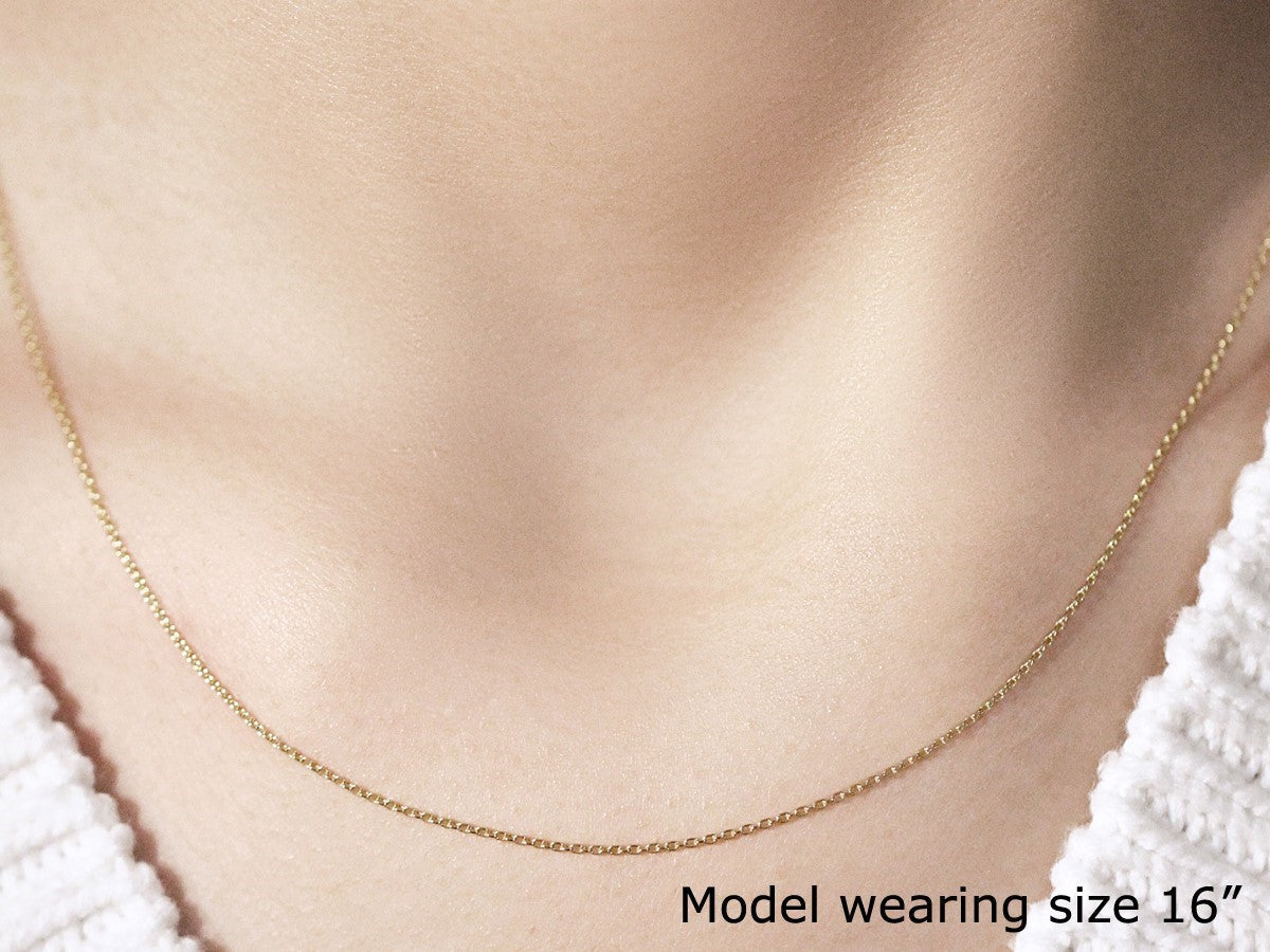 14k yellow gold oval cable chain necklace 0.97mm by Bids.com on Tampa Home & Garden Store