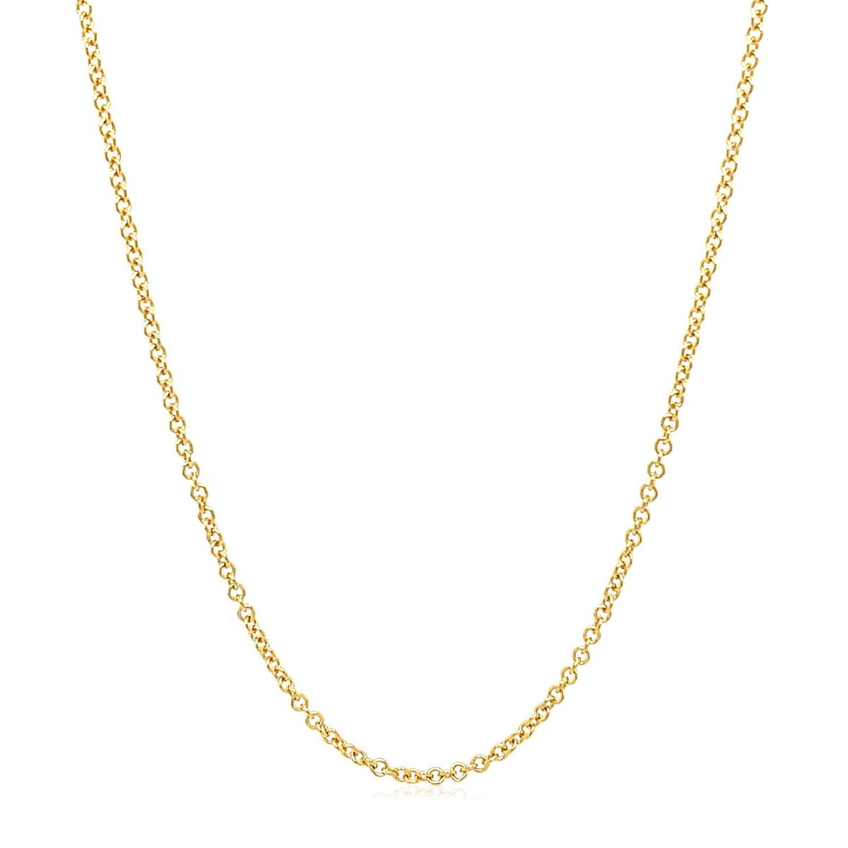 14k yellow gold round cable link chain necklace 1.5mm Bids.com on Tampa Home & Garden Store