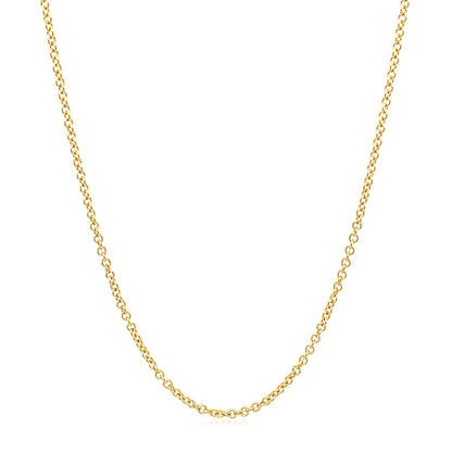 14k yellow gold round cable link chain necklace 1.5mm Bids.com on Tampa Home & Garden Store